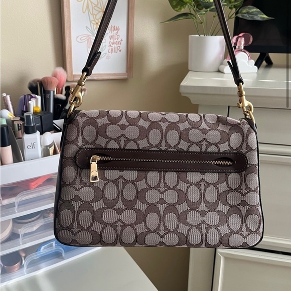 Coach Soft Tabby Shoulder Bag In Signature Jacquard - Picture 6 of 8